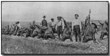 French Alpine Chasseurs training US troops with grenades